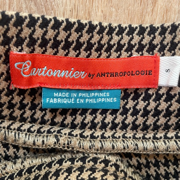 Anthropologie Cartonnier Houndstooth Wide Leg Pants - Picture 12 of 15